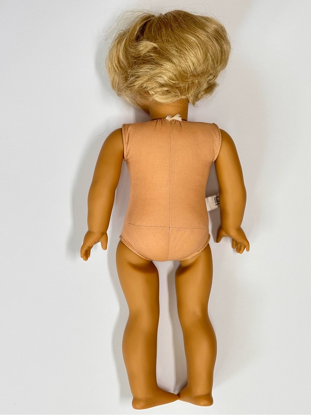 2014 American Girl Blonde Hair Blue Eyes 18" Doll With Cloth Body Needs TLC Nude - Picture 9 of 15